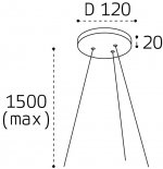 IT011-5025 подвесная основа для светильника (IT011-5025 white)