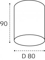 IT014-0207 nickel светильник потолочный влагозащищенный