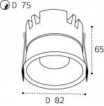 IT06-6025 white 3000K светильник встраиваемый