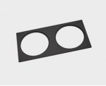 IT08-8015 black рамка для встраиваемого светильника