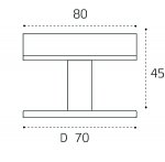IT08-8016 black адаптер к треку для светильника