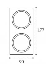 IT08-8038 рамка для встраиваемого светильника (IT08-8038 white)