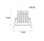 IT08-8040 white 3000K светильник встраиваемый