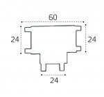 IT09-9030 black соединитель Т-образный