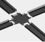 IT09-9031 black соединитель крестовой