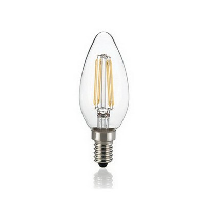 Лампочка Ideal lux LED CLASSIC E14 4W OLIVA TRASPARENTE 3000K