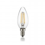 Лампочка Ideal lux LED CLASSIC E14 4W OLIVA TRASPARENTE 3000K