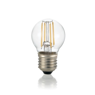 Лампочка Ideal lux LED CLASSIC E27 4W SFERA TRASPARENTE 3000K