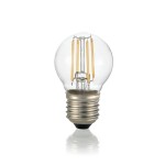 Лампочка Ideal lux LED CLASSIC E27 4W SFERA TRASPARENTE 3000K