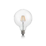 Лампочка Ideal lux LED CLASSIC E27 8W GLOBO D125 TRASPARENTE 3000K