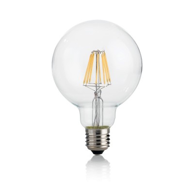 Лампочка Ideal lux LED CLASSIC E27 8W GLOBO D95 TRASPARENTE 3000K