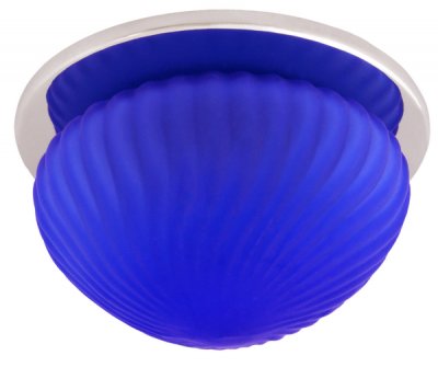 Светильник галогенный HL-SO4(JB-5585) стекло, хром+синий