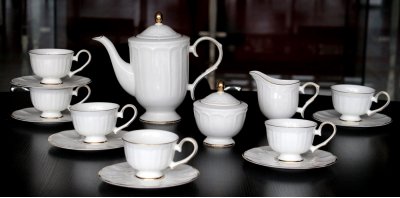 Чайный сервиз Jardine 17 Pcs Tea Set MAK interior JDBC425. Белый