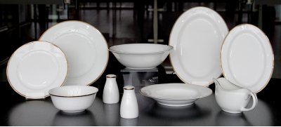 Посуда из костяного фарфора Jardine 26 Pcs Dinner Set MAK interior JDBC425 Белый