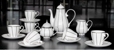 Чайный сервиз Flavour 17 Pcs Tea Set MAK interior JDBC431-2. Белый