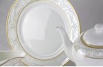 Посуда из костяного фарфора Marbella 26 Pcs Dinner Set MAK interior JDLS140628 Белый