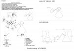 Светильник бра Crystal Lux JOVEN AP1 GOLD/BLACK (0760/401)