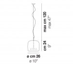 Подвесной светильник Jube SP 1P Vistosi