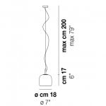 Подвесной светильник JUBE SP S Vistosi