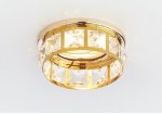 Светильник точечный Ambrella K101 CL/G золото/прозрачный хрусталь CRYSTAL SPOT