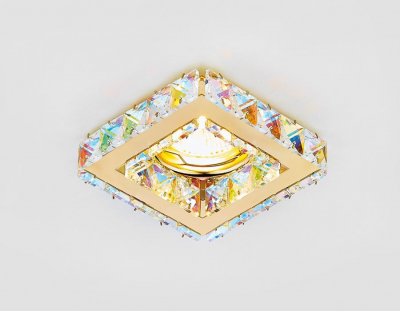 Светильник точечный Ambrella K110 PR/G золото/перламутровый хрусталь MR16 ORGANIC SPOT Светильник точечный Ambrella K110 PR/G золото/перламутровый хрусталь MR16 ORGANIC SPOT