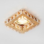 Светильник точечный Ambrella K110 CL/G золото/прозрачный хрусталь MR16 ORGANIC SPOT