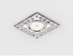 Светильник точечный Ambrella K123 CH хром/прозрачный хрусталь CRYSTAL SPOT