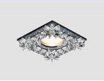 Светильник точечный Ambrella K130 BK хром/тонированный хрусталь CRYSTAL SPOT