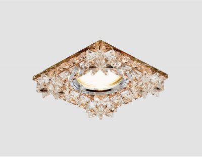 Светильник точечный Ambrella K130 BR хром/коричневый хрусталь ORGANIC SPOT Светильник точечный Ambrella K130 BR хром/коричневый хрусталь ORGANIC SPOT