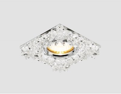 Светильник точечный Ambrella K130 CH хром/прозрачный хрусталь CRYSTAL SPOT