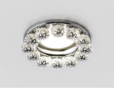 Светильник точечный Ambrella K203 CL/CH хром/прозрачный ORGANIC SPOT Светильник точечный Ambrella K203 CL/CH хром/прозрачный ORGANIC SPOT