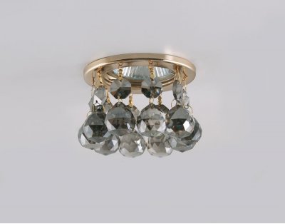 Светильник точечный Ambrella K2051C KF/G золото/тонированный хрусталь MR16 ORGANIC SPOT Светильник точечный Ambrella K2051C KF/G золото/тонированный хрусталь MR16 ORGANIC SPOT