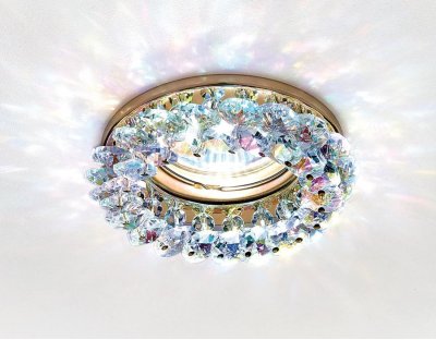 Светильник точечный Ambrella K206 MULTI/G золото/мульти MR16 ORGANIC SPOT Светильник точечный Ambrella K206 MULTI/G золото/мульти MR16 ORGANIC SPOT