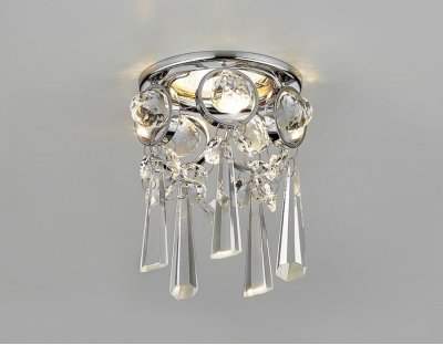 Светильник точечный Ambrella K2222 CH/CL хром/прозрачный ORGANIC SPOT Светильник точечный Ambrella K2222 CH/CL хром/прозрачный ORGANIC SPOT