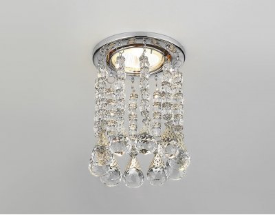 Светильник точечный Ambrella K2241 CL/CH хром/прозрачный CRYSTAL SPOT Светильник точечный Ambrella K2241 CL/CH хром/прозрачный CRYSTAL SPOT