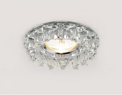 Светильник точечный Ambrella K370 CH хром/прозрачный хрусталь ORGANIC SPOT Светильник точечный Ambrella K370 CH хром/прозрачный хрусталь ORGANIC SPOT
