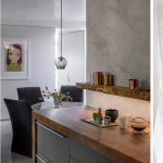 Подвесной светильник Delight KG0579P-1 brass/smoky