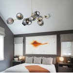 Люстра Delight KG0579P-9B brass/smoky