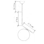 Подвесной светильник Delight KG0825P-1S