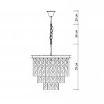 Люстра Delight KG0998P-5R brass
