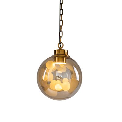 Подвесной светильник Delight KG1148P brass/amber