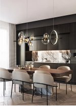 Люстра KG1233P-10 black / clear Delight Collection