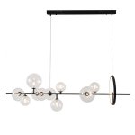 Люстра KG1233P-10 black / clear Delight Collection