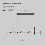 Люстра KG1233P-10 black / clear Delight Collection