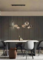 Люстра KG1233P-7 black / clear Delight Collection