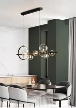 Люстра KG1233P-7 black / clear Delight Collection