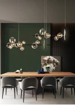 Люстра KG1233P-7 black / clear Delight Collection