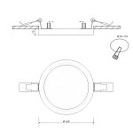 Светильник DesignLed KH-RC DesignLed KH-RC-R120-9-NW