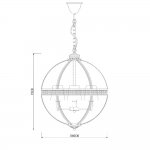 Люстра Delight KM0115P-4L nickel