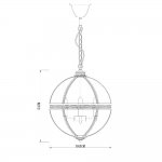 Люстра Delight KM0115P-4M antique brass